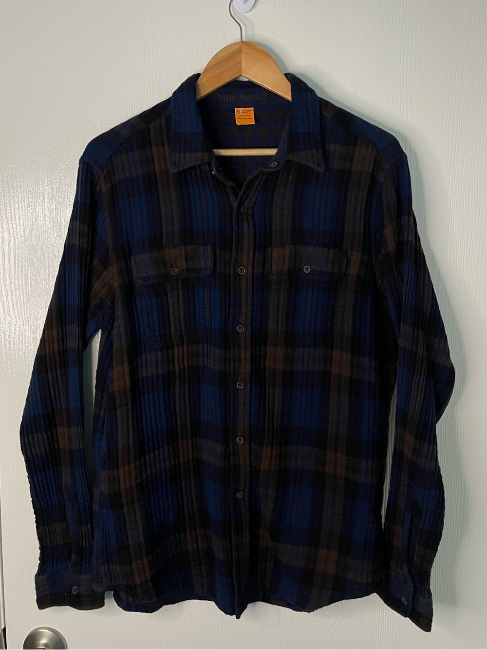 Vintage 1993 Tailor Vintage Plaid Cotton Overshirt Large